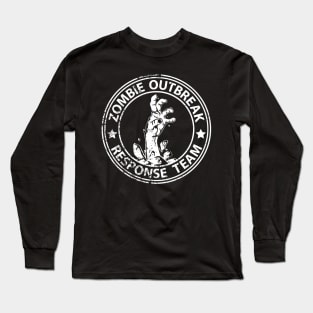 Zombie Outbreak Response Team (white-distressed) Long Sleeve T-Shirt